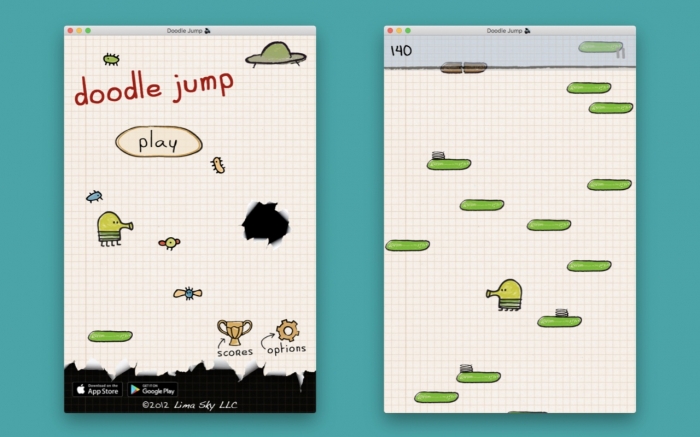doodle jump extension chrome web store