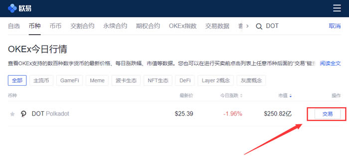 DOT币怎么买?波卡DOT币买入交易操作步骤教程