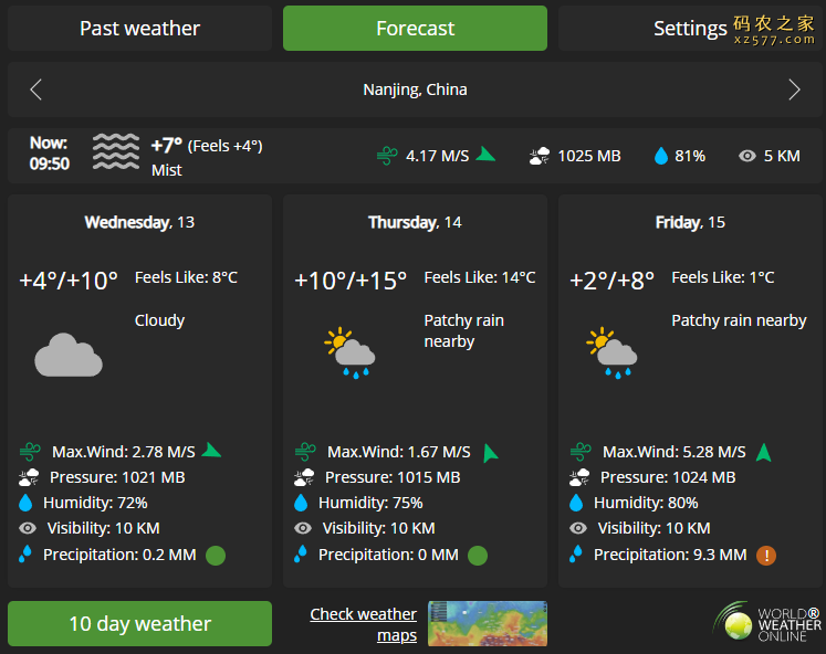 WorldWeatherOnline