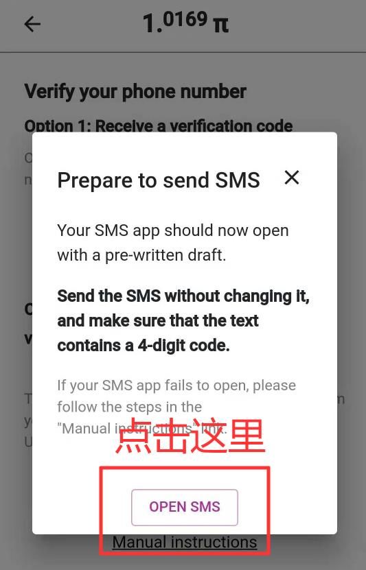 Pi币短信验证步骤5